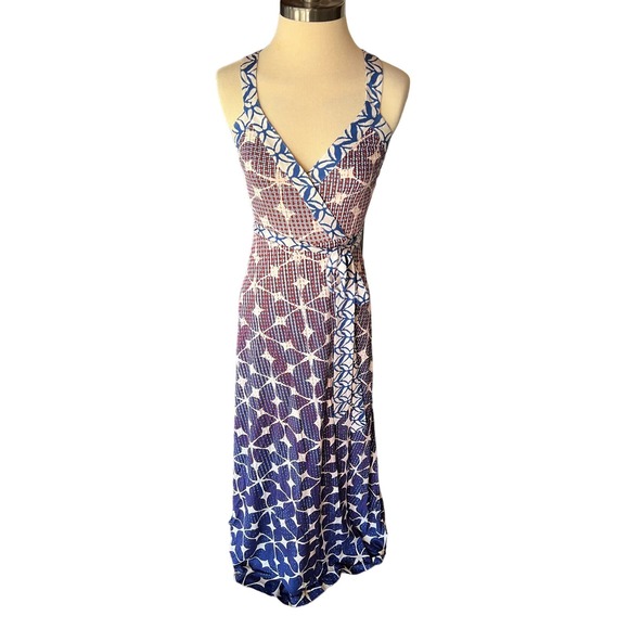Diane von Furstenberg Samson Batik Print Size 6 Dress - Picture 2 of 11